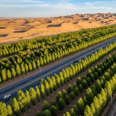 Çin’in 46 Yılda Çölün Etrafına Ördüğü 3.050 Kilometrelik Dev Yeşil Duvar