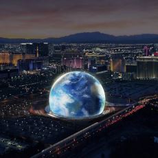Gece Eşsiz Görüntülere Sahne Olan Dünyanın En Büyük Küresel Binası: MSG Sphere