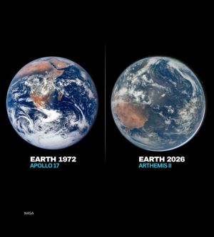 Dünya'nın 54 Sene Arayla Uzaydan Çekilen, İnsanı Düşüncelere İten Fotoğrafları