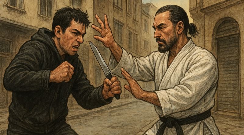 Bıçaklı Bir Saldırıyı Usta Dövüşçülerin Bile Tam Savunamıyor Olduğu Gerçeği