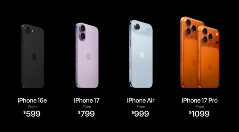 Apple'ın Yeni Ürünleri: iPhone 17, iPhone Air, iPhone 17 Pro, AirPods Pro 3