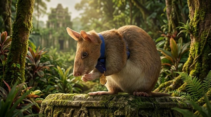 Kamboçya'da Onlarca İnsanı Ölüm ve Yaralanmaktan Kurtaran Sıçan: Magawa