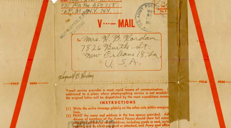 Mektupları Mikrofilm Üzerine Tarayan İkinci Dünya Savaşı Programı: V-Mail