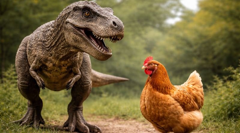 Şaşırtıcı Bir Bilimsel Gerçek: Tavukların Tyrannosaurus Rex ile Akraba Olması