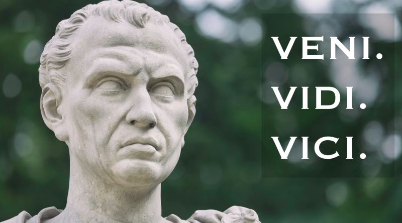 Sezar'ın Veni, vidi, vici sözünü söylediği yerde çıkarılıyor