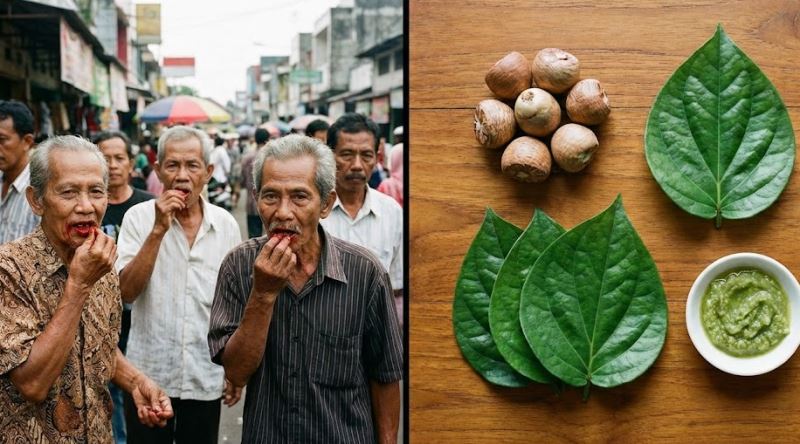 Endonezya’da İnsanların Çiğneyip Tükürdüğü Bitki: Betel Yaprağı