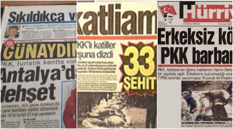 PKK'nın Sadece 1994 Yılına Kadar Yaptığı Katliamlar