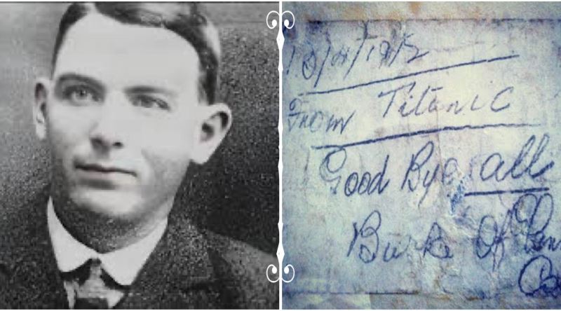 Titanic Kurbanı Jeremiah Burke’ün 1 Yıl Sonra Ailesine Ulaşan Veda Notunun Hikayesi
