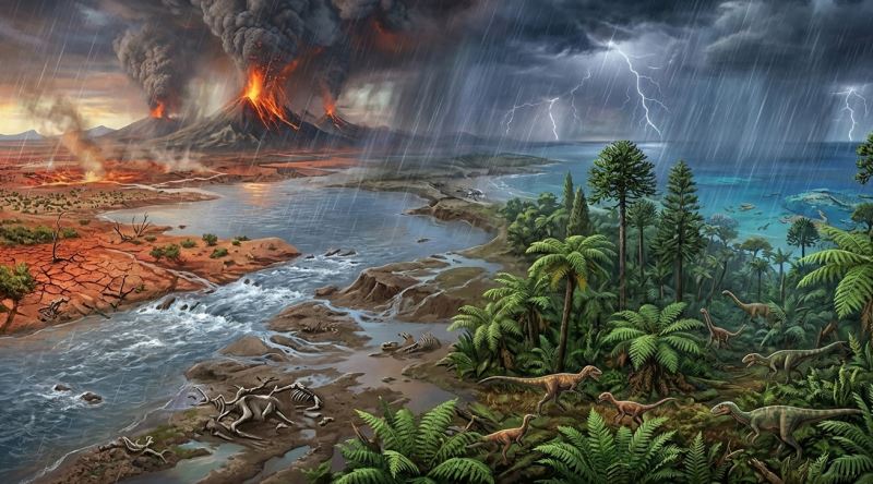 Dünya'ya Hiç Durmadan 2 Milyon Yıl Yağmur Yağan İlginç Olay: Karniyen Yağmur Dönemi