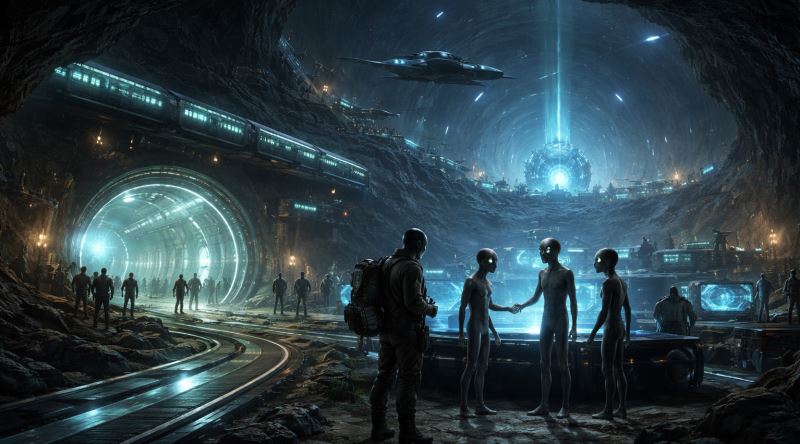 ABD’nin Yeraltında Uzaylılarla Ortak Üs Kurduğunu Söyleyen Komplo Teorisi