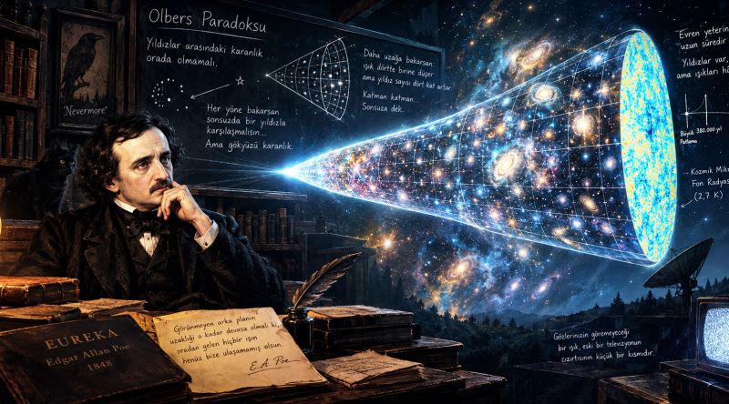 Edgar Allan Poe'nun Olbers Paradoksunu Uzun Yıllar Önce Bir Şiirinde Çözmesi