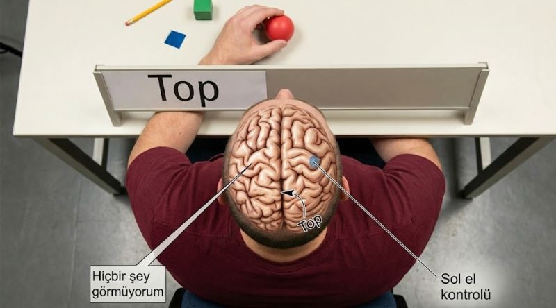 Sağ Elin Verdiğini Sol Elin Gerçekten Görmediği İlginç Beyin Deneyi