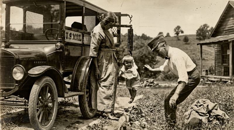 1913 Yılında ABD'de Posta Yoluyla Çocuk Yollanabilmesi