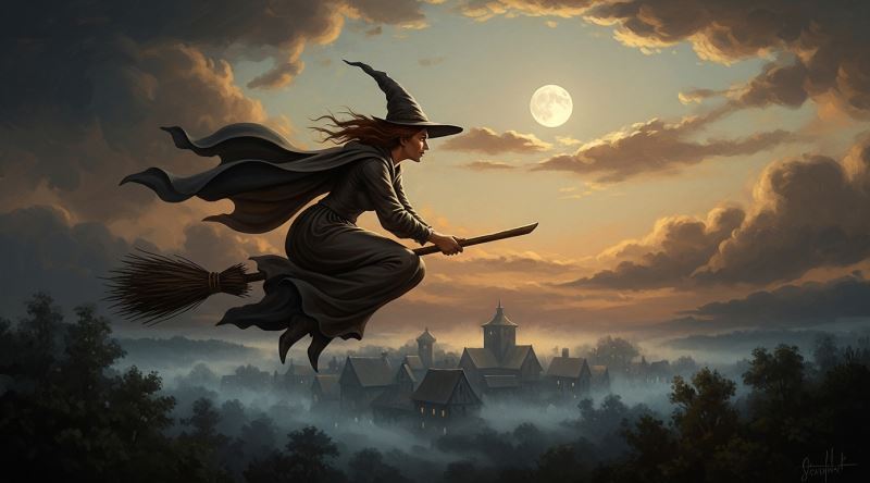 Cadılar Neden Bir Süpürgeye Binip Uçar?