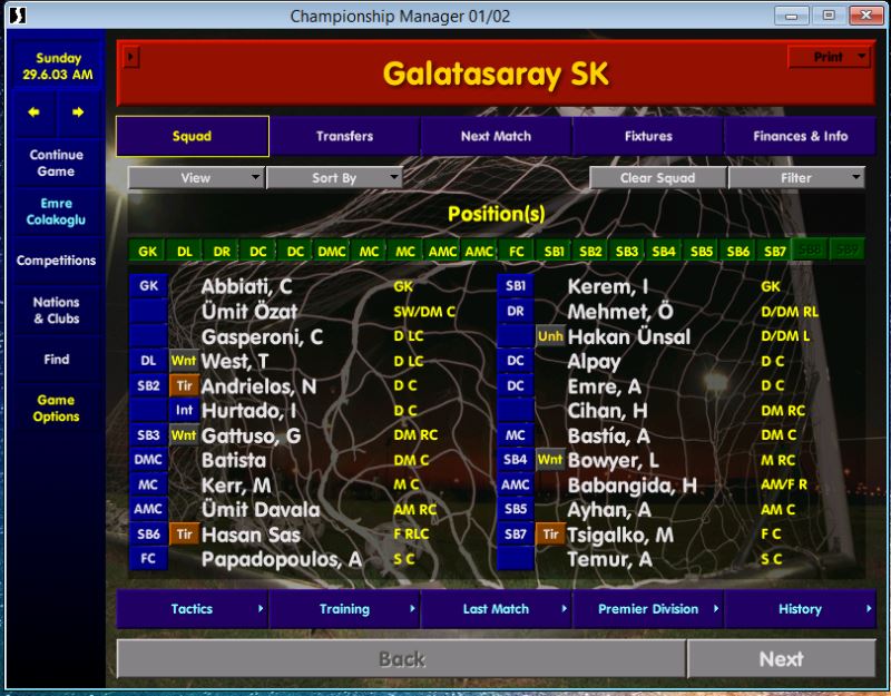 Championship manager 01 02 training schedule software